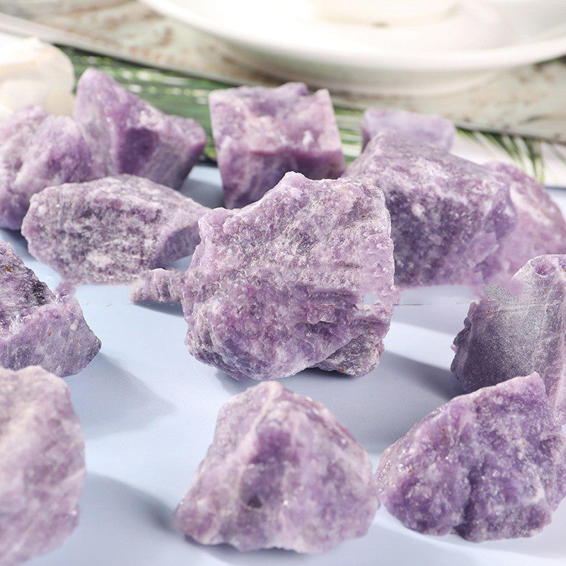 Natural Purple Mica Rough Stone Crushed Crystal Craft Decoration