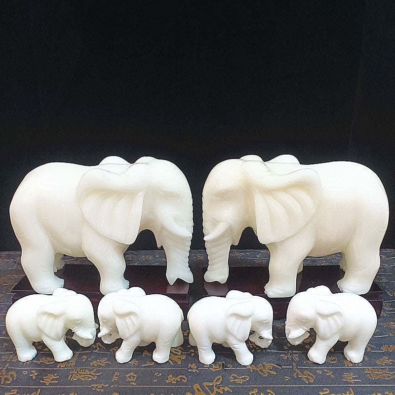 Jade Elephant Decoration Jade Office Home Store