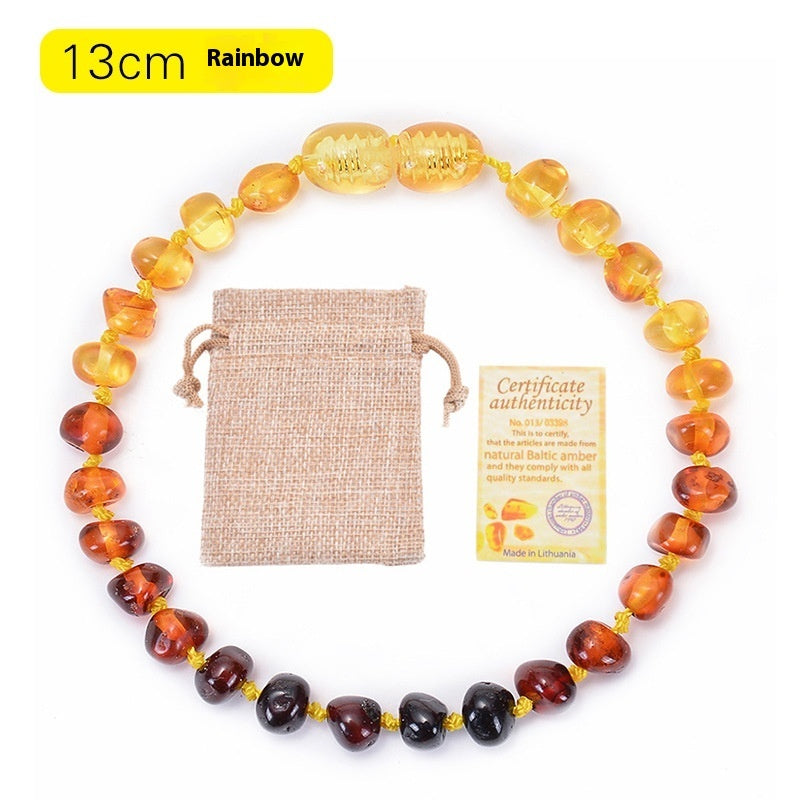 Amber Children's Diy Irregular Natural Amber Bracelet