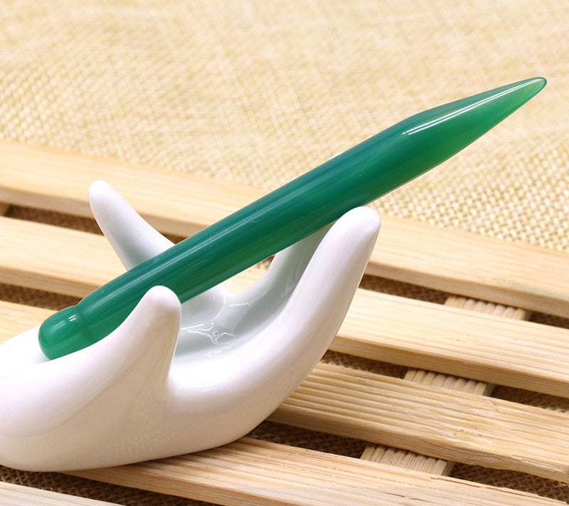 Natural jade scraping board