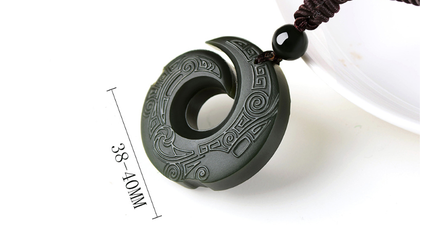 Hetian jade sapphire pendant