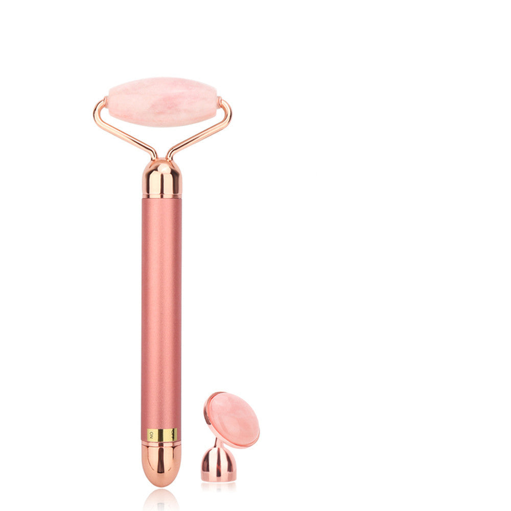 One shot for two jade roller beauty stick