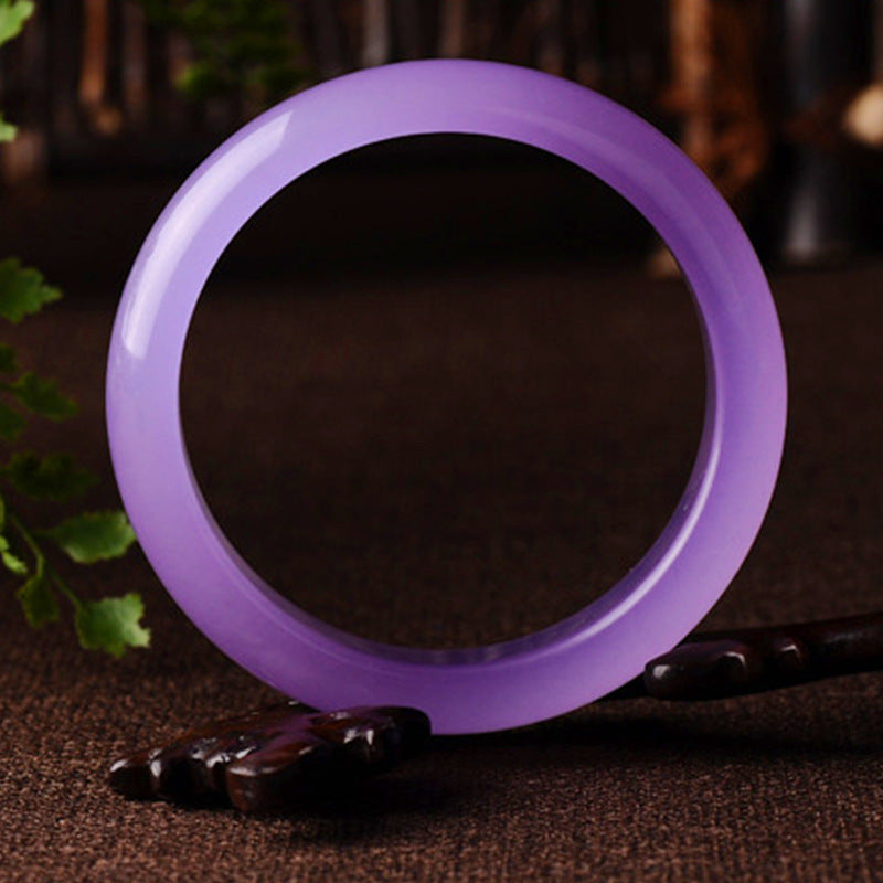 Jade Jade Wholesale Quartzite Jade Bracelet Xinkeng Ice Violet Bracelet