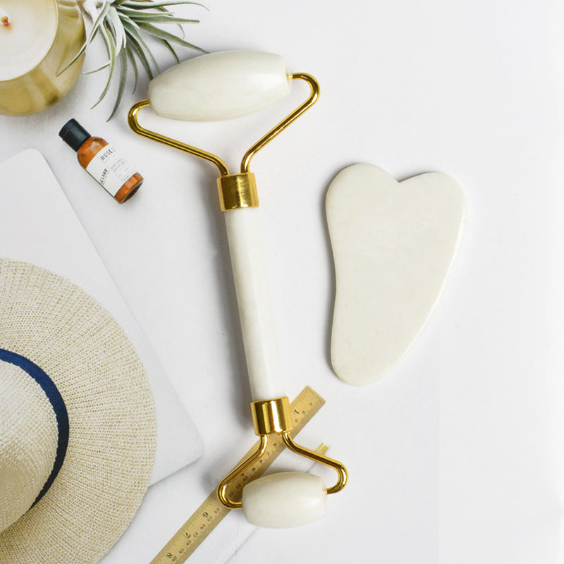 Set Beauty Scraping Board New  Jade Roller Heart-shaped