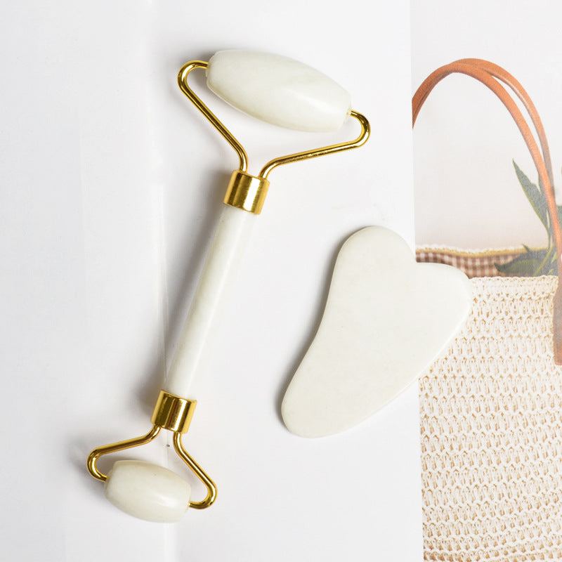 Set Beauty Scraping Board New  Jade Roller Heart-shaped