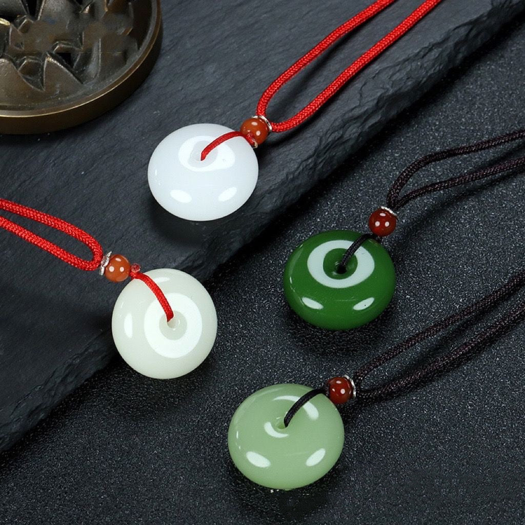 Peace Buckle Jade Pendant Couple Pendant