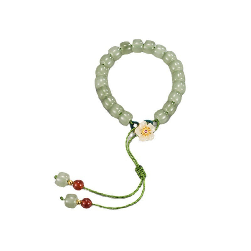Fashion Hetian Jade Weaving Bracelet Girl