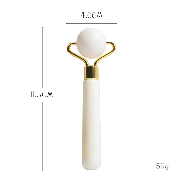 New White Jade Zinc Alloy Thorn Head Small Double Suit