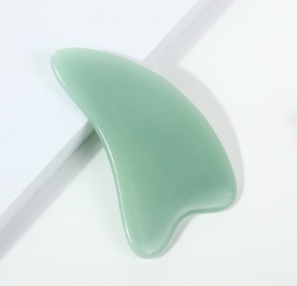 Jade Sheep Horn Facial Massage Scraping Tablets