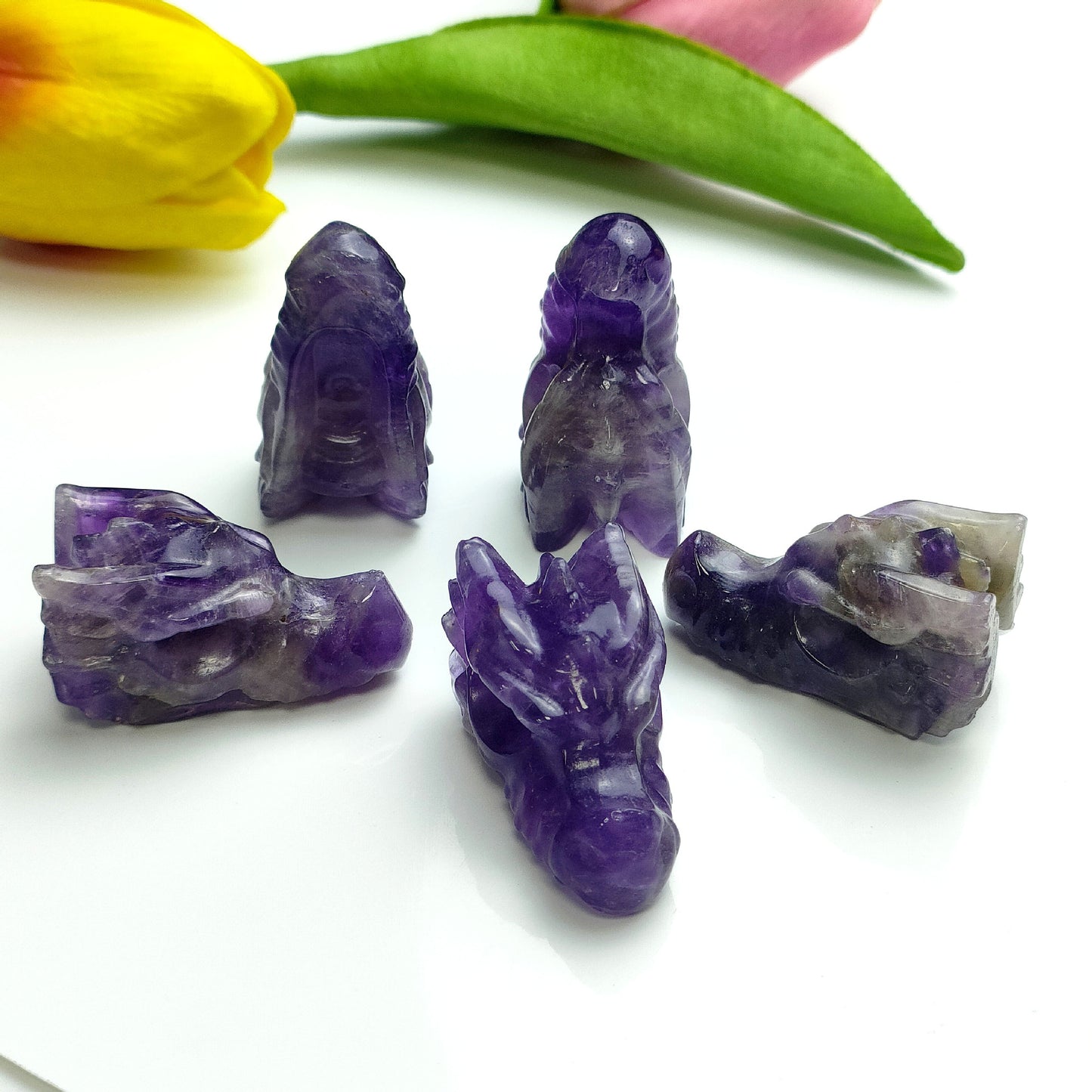 Natural Carved Crystal Jade Ornaments