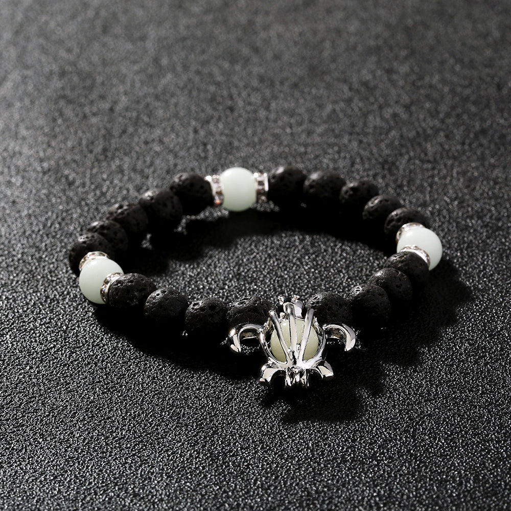 Volcanic Stone Luminous Turtle Bracelet