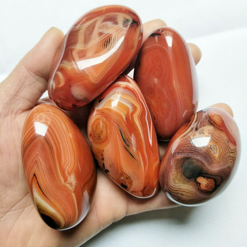 Pictographic Pattern Jade Piece Wrapped With Silk Agate