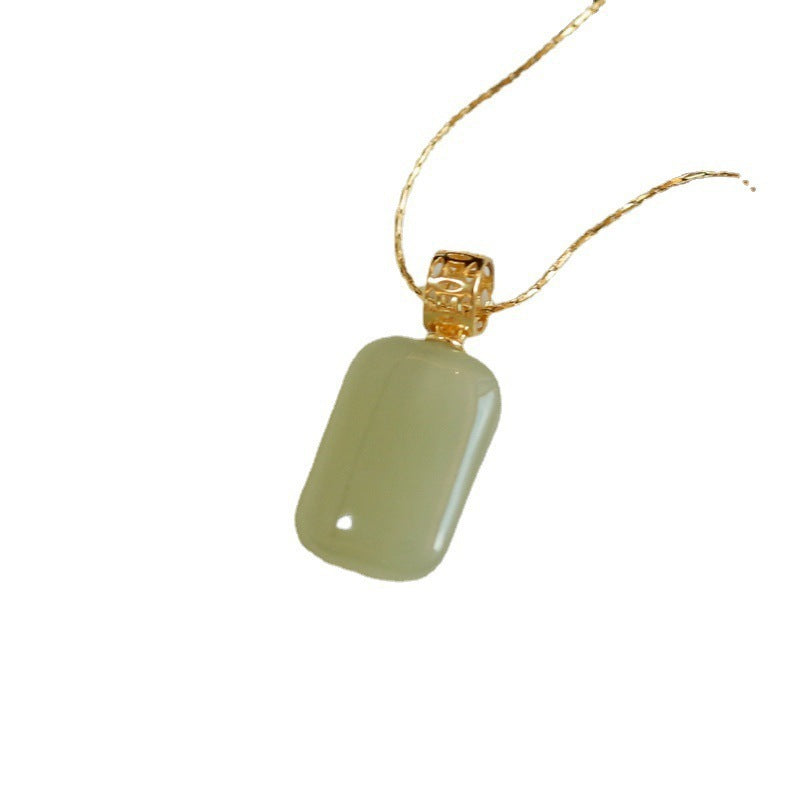 Fashion Personality Hetian Jade Necklace Female