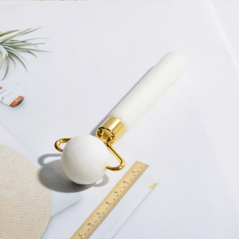 New White Jade Zinc Alloy Thorn Head Small Double Suit