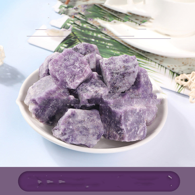 Natural Purple Mica Rough Stone Crushed Crystal Craft Decoration