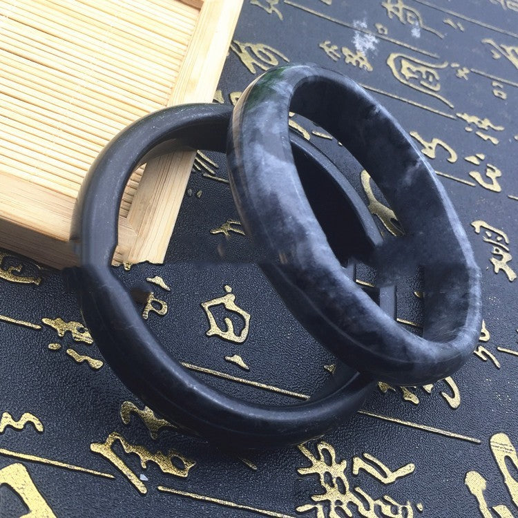 Carbonate Black Ink Jade Pattern Bracelet