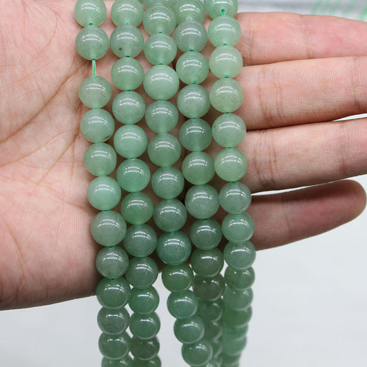 Natural Stone Green Aventurine Loose Beads Round DIY Bracelet Accessories