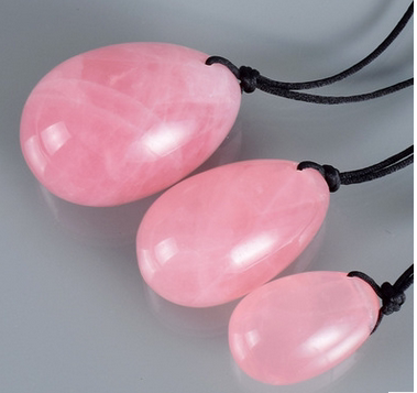 Three-piece Natural Jade Powder Crystal Pussy Egg Set