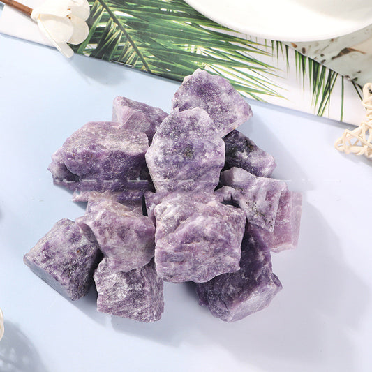 Natural Purple Mica Rough Stone Crushed Crystal Craft Decoration