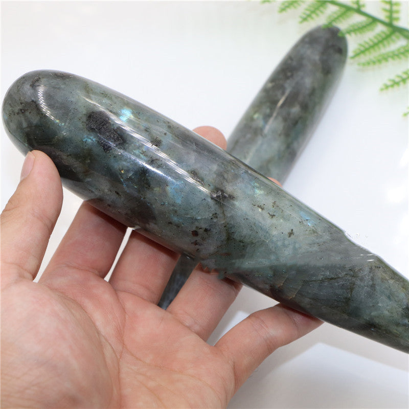 Natural Labradorite Jade  Pussy Wand Crystal