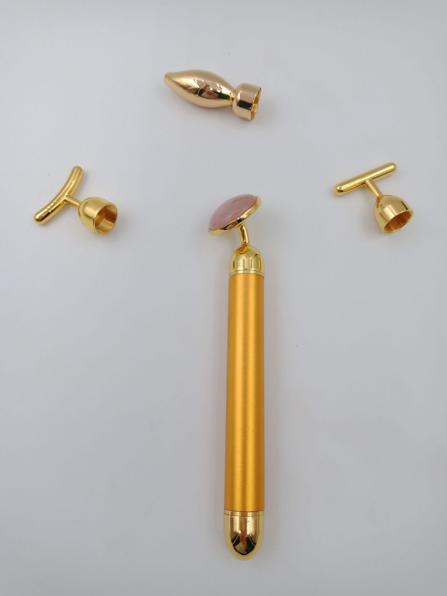 Four-in-one Facial Vibration Massage V Face Jade Massager Beauty Gold Bar