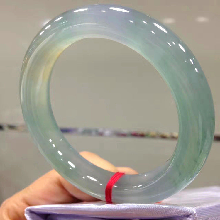 Women's Fashion Permeable Round Bar Jade Bracelets