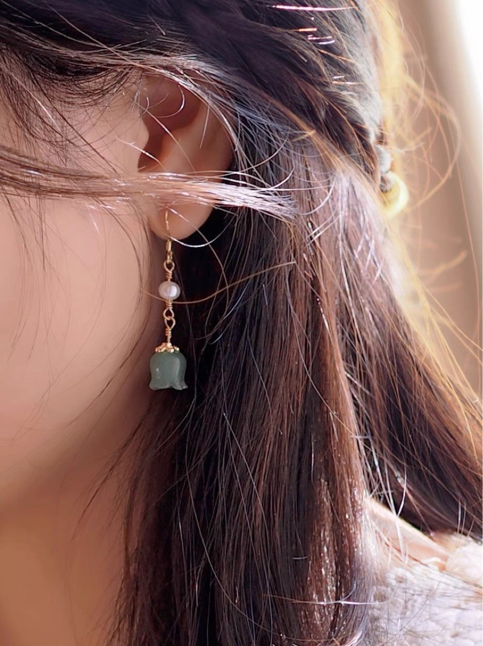 Dongling Jade Ancient Wind Chime Orchid Jade Ear