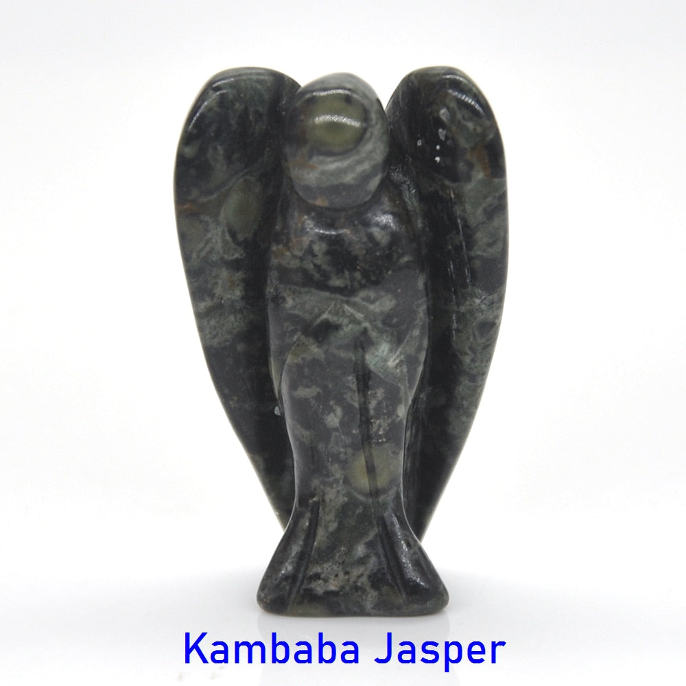 Guardian Angel Figurine Natural Healing Crystal Gem