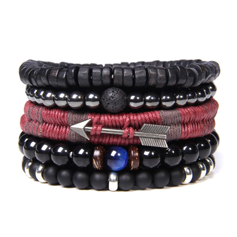 Bracelets Set Natural Healing Energy Labradorite Beads