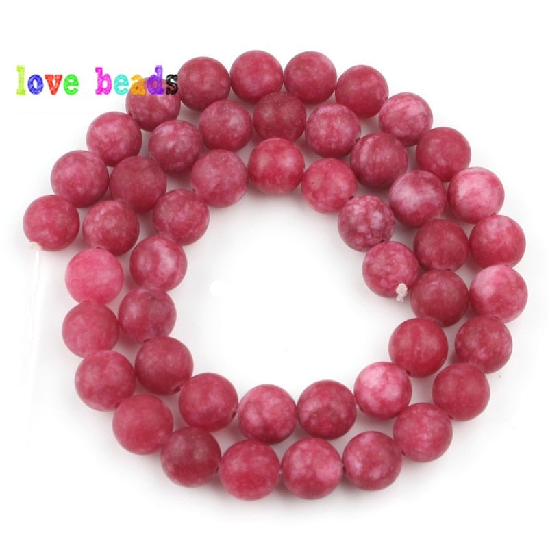 Matte Stone Beads Dull Polish Amazons Jades