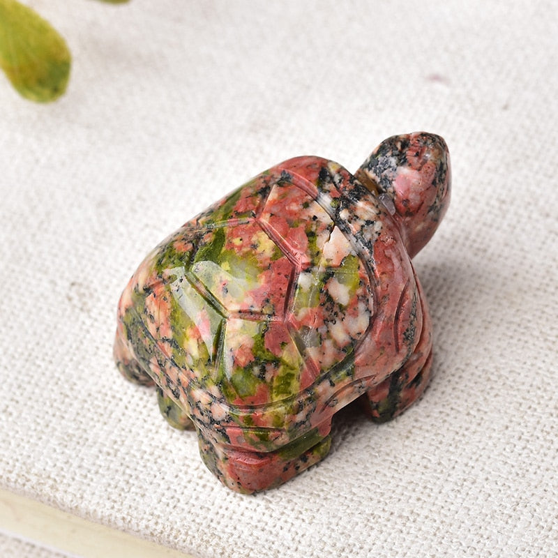 Crystal Rose Quartz Tortoise Amethyst Opal Animals