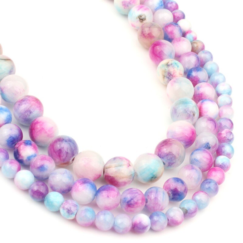 Natural Stone Purple Colorful Persian Jade