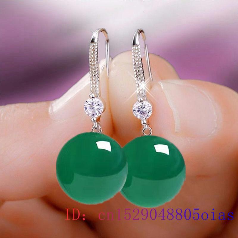 Jade Drop Earrings for Women Gift Charm Natural