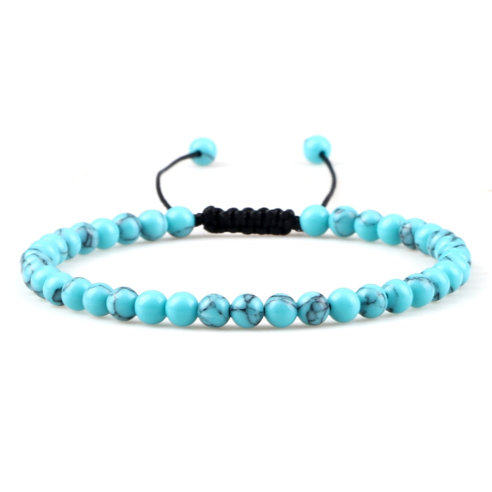 Chakra Beads Bracelet Mini Natural Stone Lava