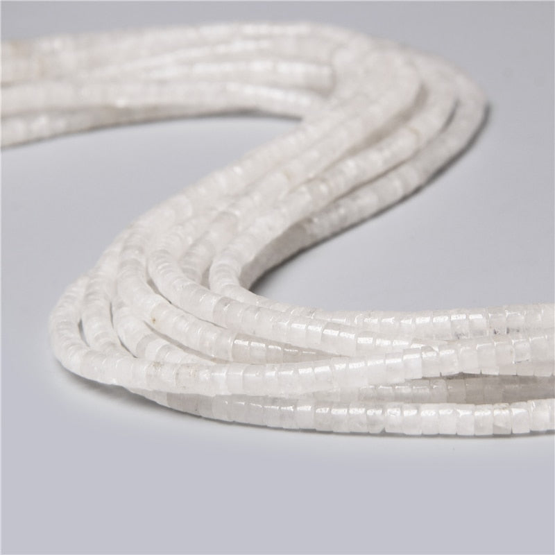 Natural Rondelle Stone Beads Flat Round Jaspers