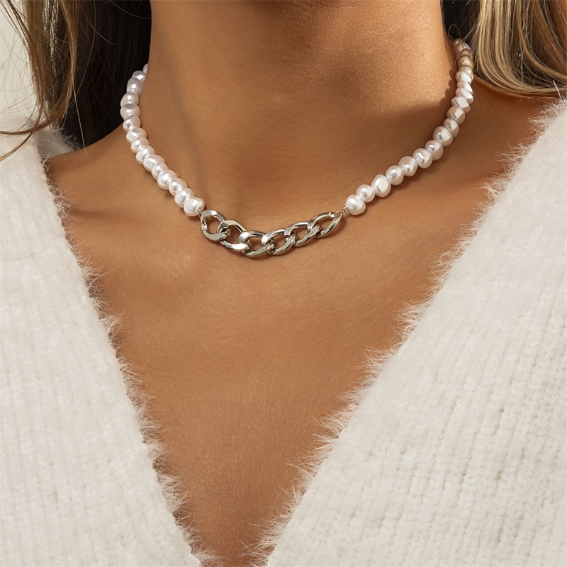 Bohemian Shell Necklace For Women Elegant Pearl