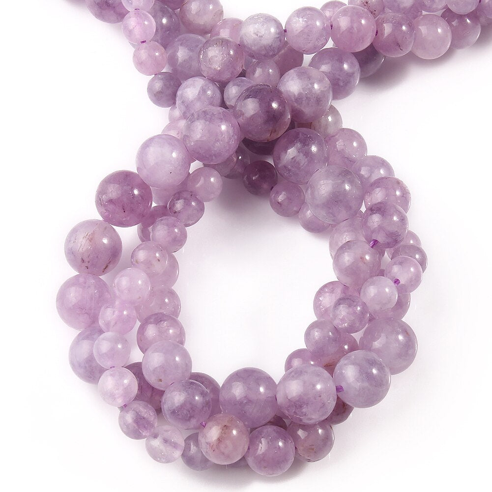 Light Purple Amethysts Crystals Round Loose Jades