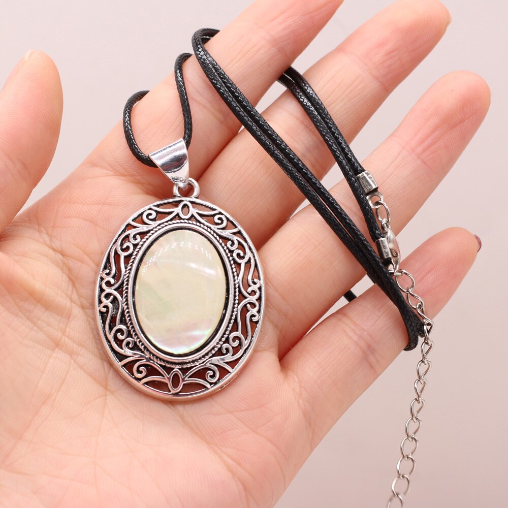 Natural Stone Necklace Water Drop Crystal