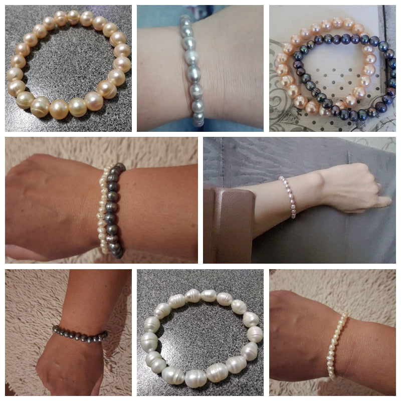 Natural Freshwater Pearl Bracelets For Charm Elegant