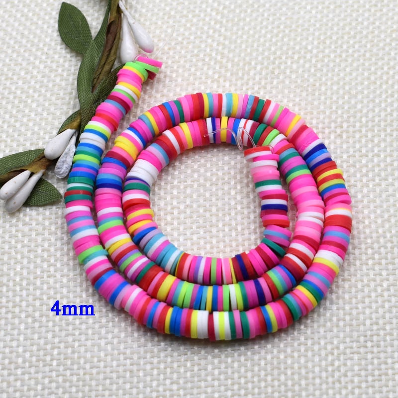 Flat Round Handmade Round Polymer Clay Chip