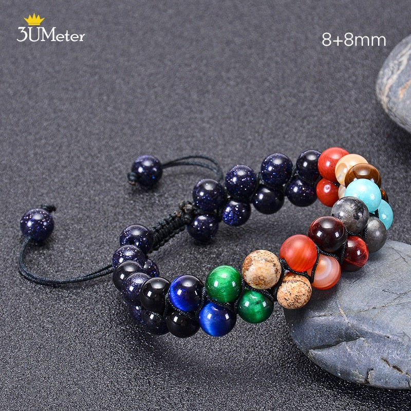The Eight Planets Bracelets Natural Stone Beads