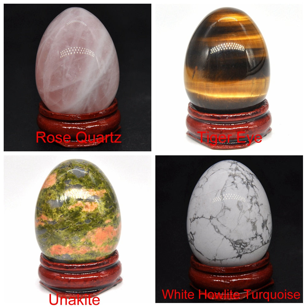 Egg Shaped Stone Natural Healing Crystal Kegel