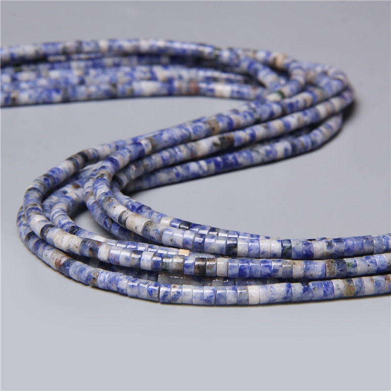 Natural Rondelle Stone Beads Flat Round Jaspers