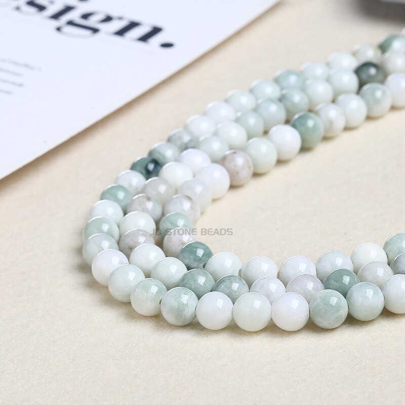 Natural Maotian Jade Stone Round Beads