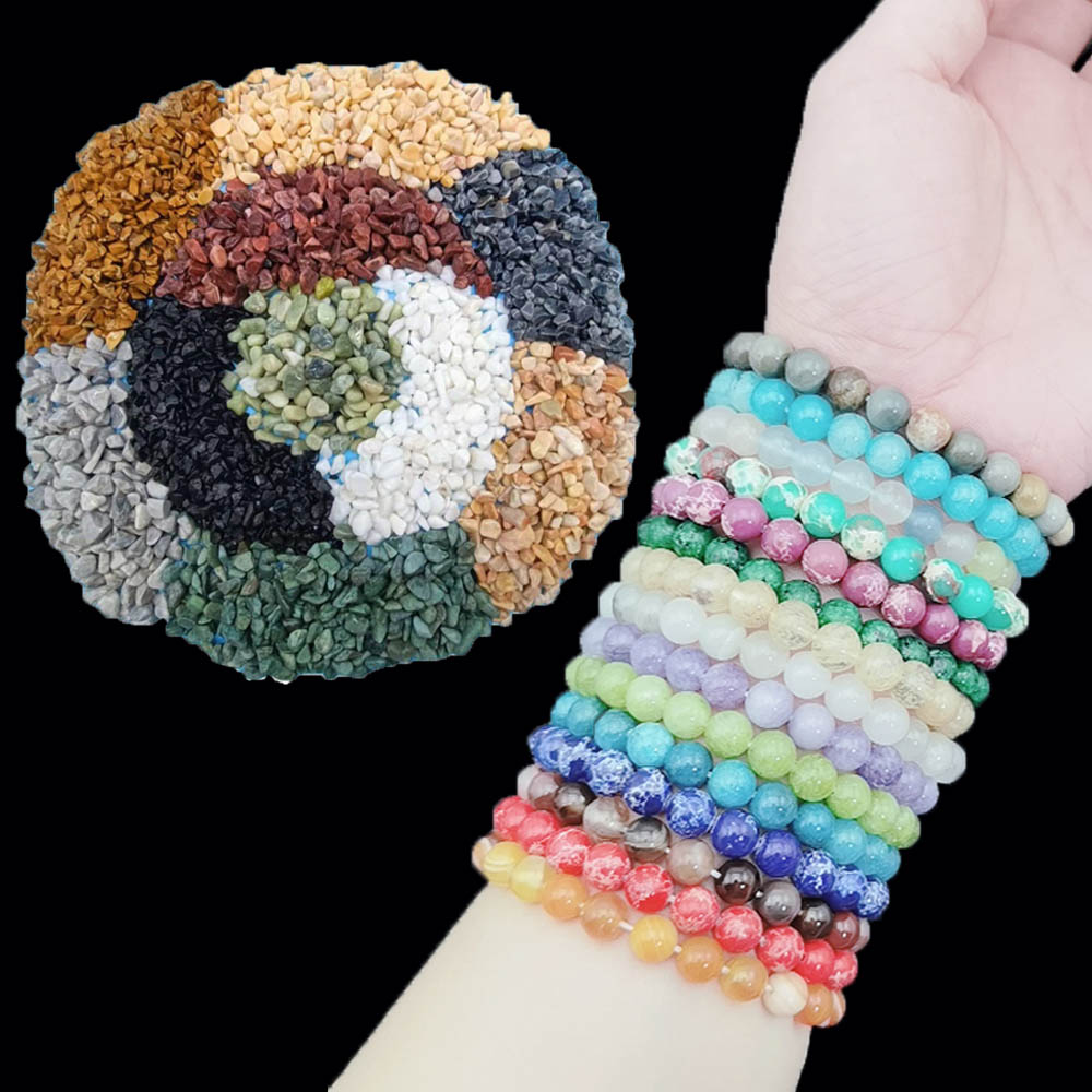 8mm Natural Stone Quartz Bracelets Healing Energy