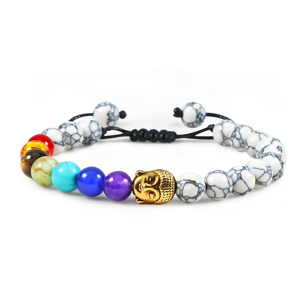 Stone Tiger Eye 7 Chakra Bracelets & Bangles