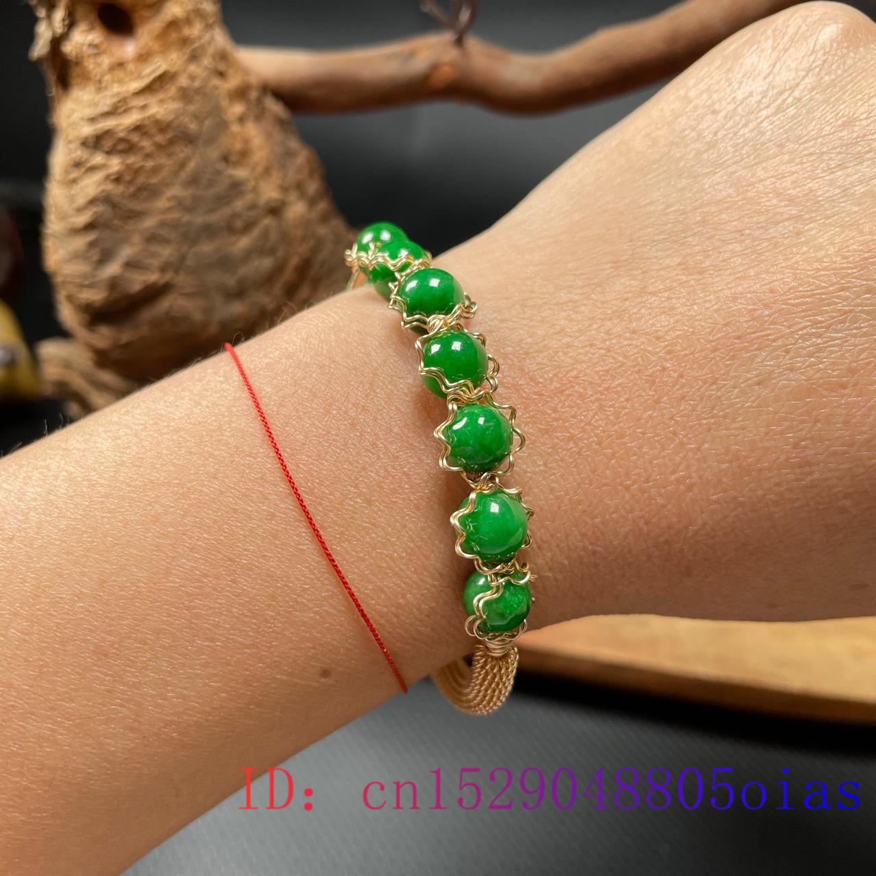 Jade Bracelets for Women Beads Men Ring Gemstone
