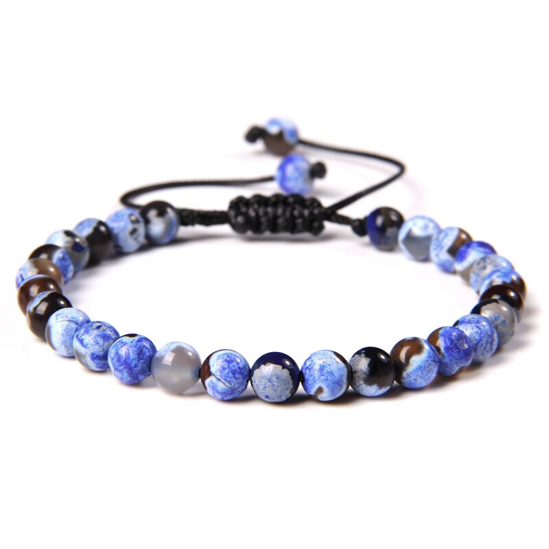 Natural Stone Amethysts 6MM Bead Bracelets