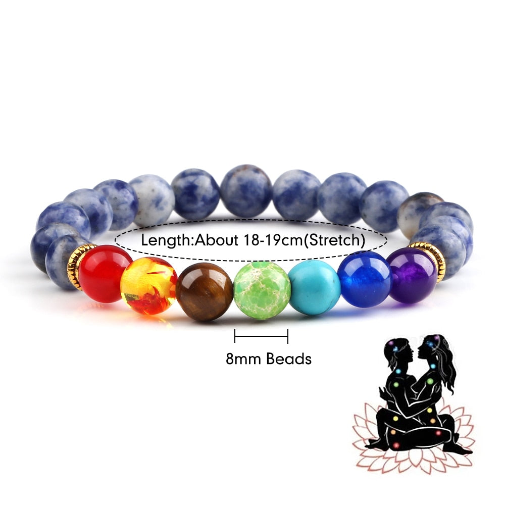 Chakra Beads Bracelet Fashion Charm Natural Stone