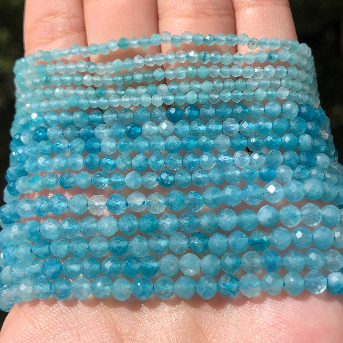 Gem Stone Natural Blue chalcedony jades Loose Beads